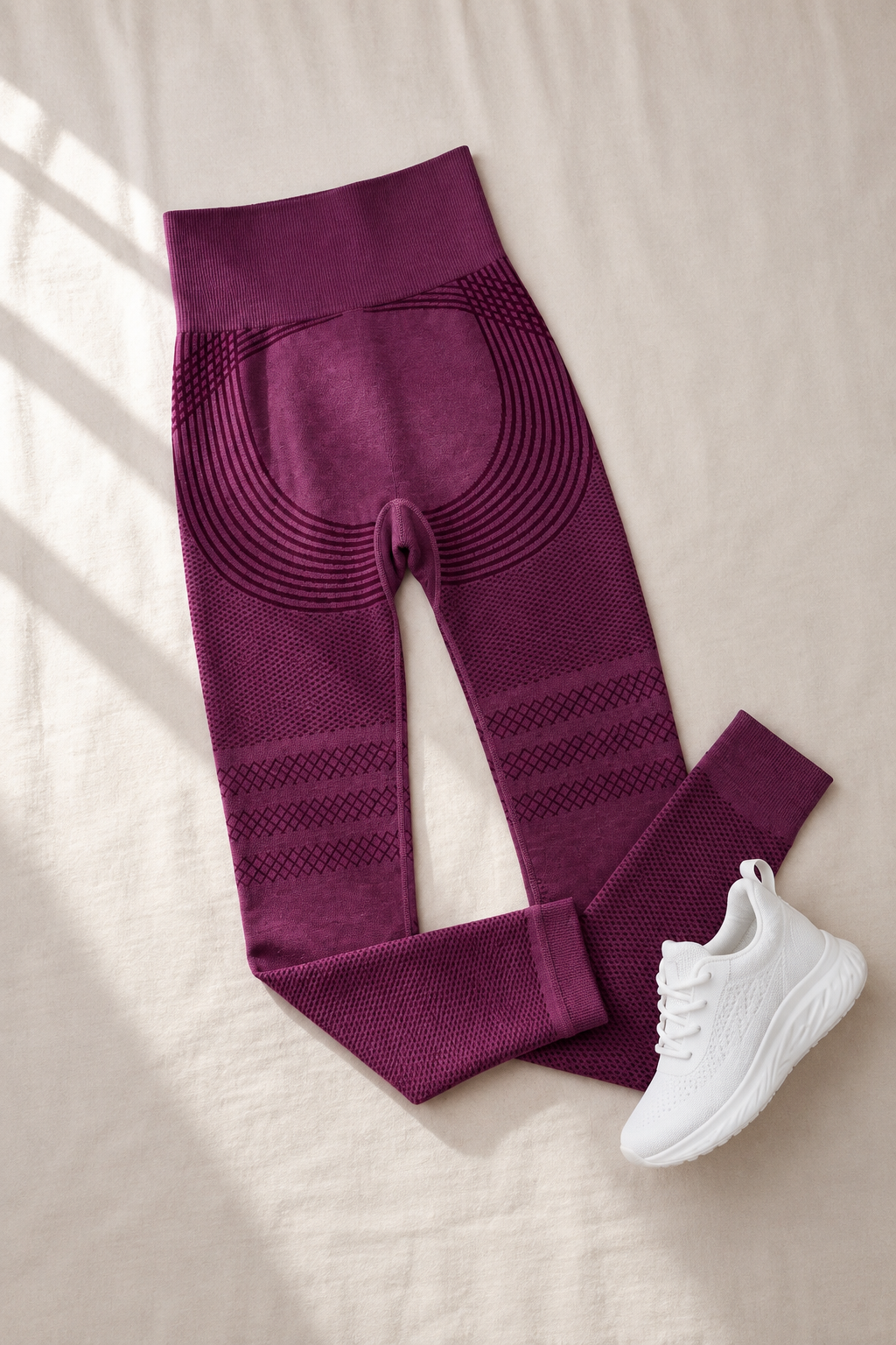 Legging sculptant 3D CelluFit bordeaux