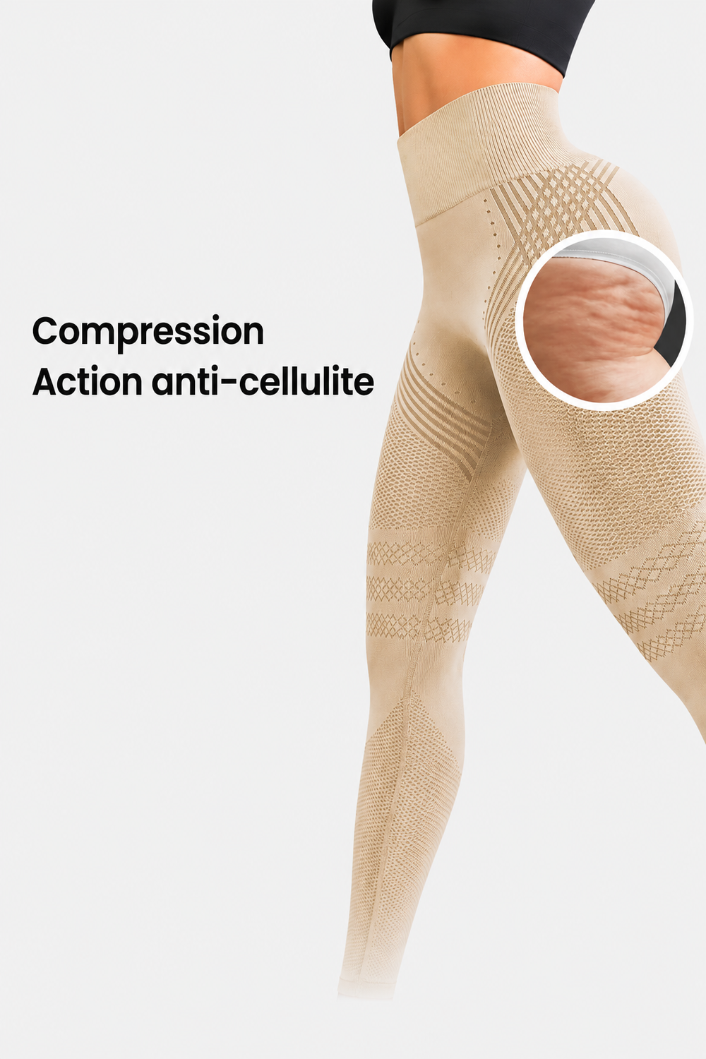 Legging Sculptant Taille Haute — Tissage 3D