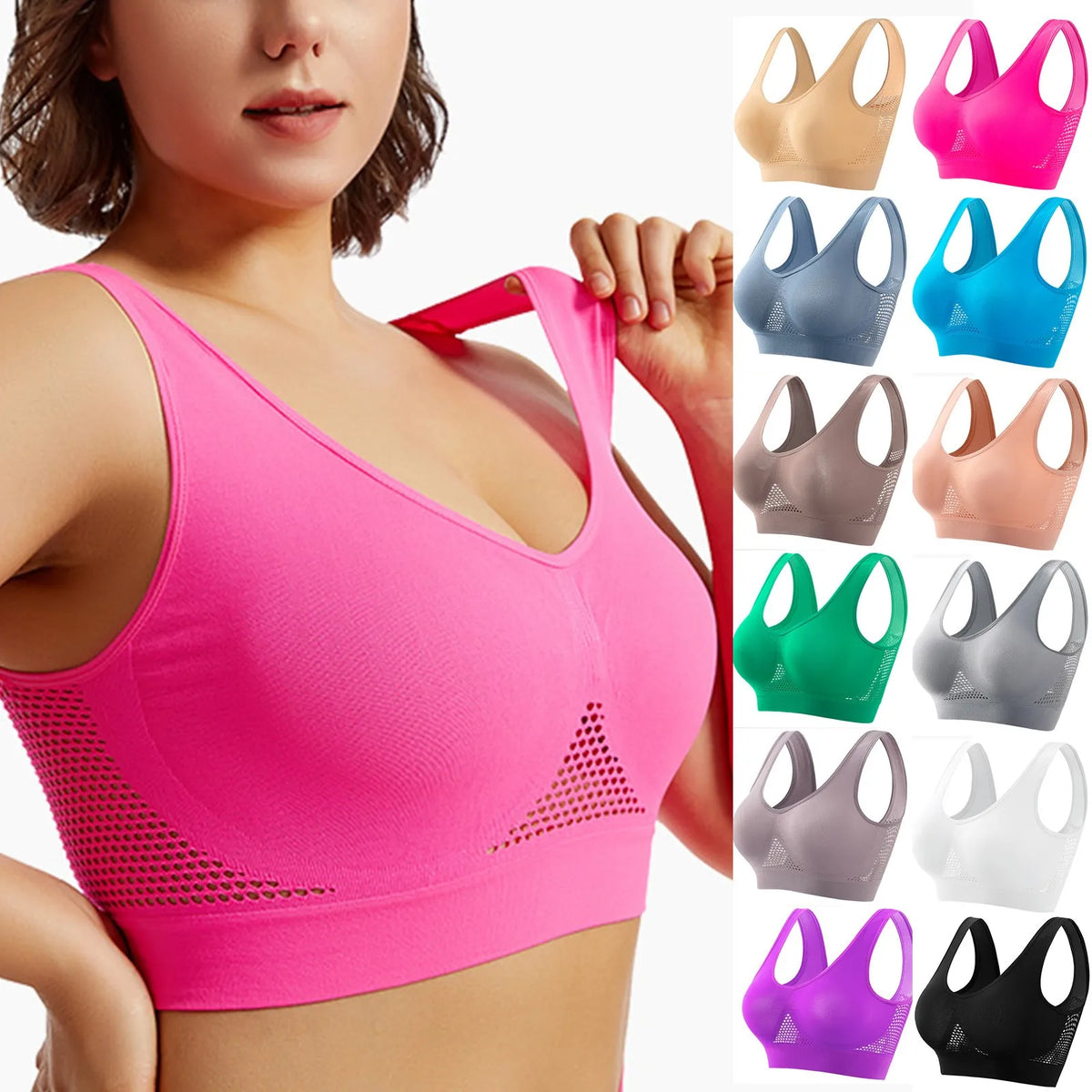 Brassière de Sport Dos Ouvert — Maintien Fort