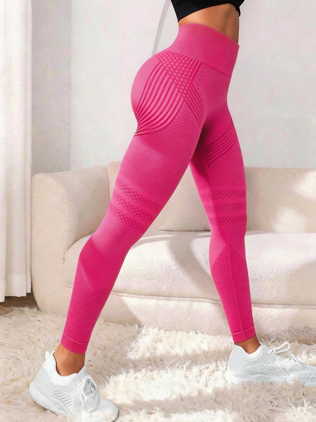 Legging Sculptant Taille Haute — Tissage 3D