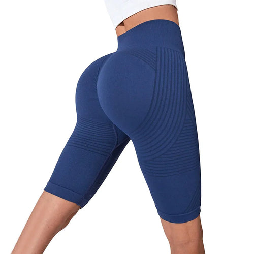 Cycliste Sculptant Taille Haute — Tissage 3D