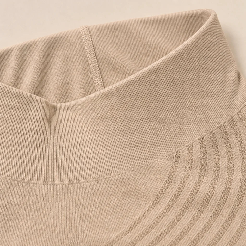 Détail du tissage 3D nid d'abeille, coloris beige